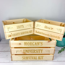 Load image into Gallery viewer, Personalised University Survival Box, Emergency University Survival Kit
