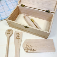 Load image into Gallery viewer, Personalised 11 Piece Children&#39;s Baking Set, Kids Christmas Star Baker Set
