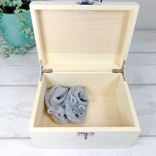 Load image into Gallery viewer, Personalised Baby Keepsake Box, Blue Elephant Theme
