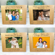 Load image into Gallery viewer, Personalised Wooden Photo Frame, Create Your Own
