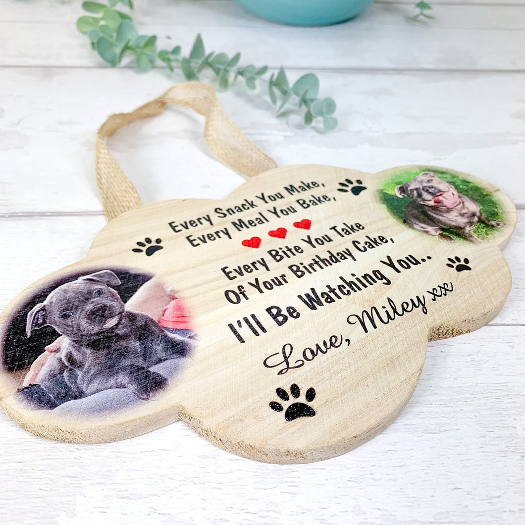 Personalised Dog Lover Plaque, Birthday Gift