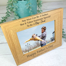 Load image into Gallery viewer, Personalised Father&#39;s Day Photo Frame, Step-Dad Gift
