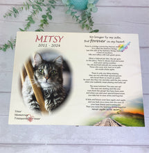 Load image into Gallery viewer, Personalised Cat Rainbow Bridge Memory Keepsake Box
