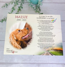Load image into Gallery viewer, Personalised Dog Rainbow Bridge Memory Keepsake Box
