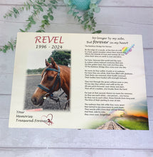 Load image into Gallery viewer, Personalised Horse Rainbow Bridge Memory Keepsake Box
