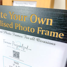 Load image into Gallery viewer, Personalised Wooden Photo Frame, Create Your Own
