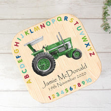 Load image into Gallery viewer, Personalised Child&#39;s Stool, Tractor Theme
