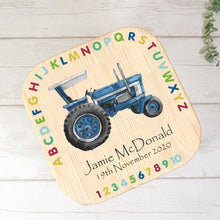Load image into Gallery viewer, Personalised Child&#39;s Stool, Tractor Theme
