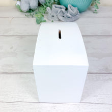 Load image into Gallery viewer, Personalised Luxury Wooden Money Box, Pink Giraffe Piggy Bank.

