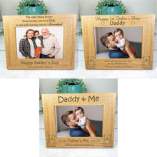 Load image into Gallery viewer, Personalised Father&#39;s Day Photo Frame, Dad Is A Hero
