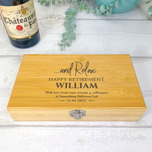 Load image into Gallery viewer, Personalised 5 Piece Luxury Wine Gift Set With Accessories. Perfect Retirement Gift
