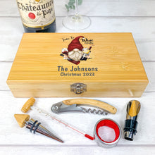 Load image into Gallery viewer, Personalised 5 Piece Luxury Wine Gift Set With Accessories. Christmas Gift
