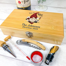 Load image into Gallery viewer, Personalised 5 Piece Luxury Wine Gift Set With Accessories. Christmas Gift
