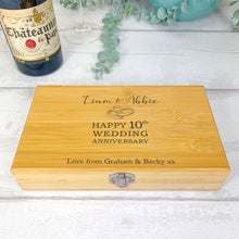 Load image into Gallery viewer, Personalised 5 Piece Luxury Wine Gift Set With Accessories. Perfect Wedding Anniversary Gift
