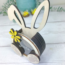 Load image into Gallery viewer, Personalised Easter Bunny Egg Holder For Chocolate Eggs &amp; Sweets. Easter Gift Box
