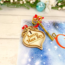 Load image into Gallery viewer, Personalised Luxury White Christmas Eve Box - Flying Santa with Sledge Design

