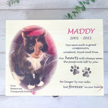 Load image into Gallery viewer, Personalised Cat Memory Keepsake Box
