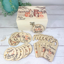 Load image into Gallery viewer, Personalised Baby Keepsake Box, Woodland Animal Theme
