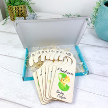 Load image into Gallery viewer, Personalised Wooden Baby Clothes Wardrobe Dividers, Baby Dinosaur Theme
