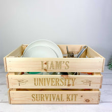 Load image into Gallery viewer, Personalised University Survival Crate
