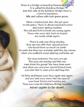 Load image into Gallery viewer, Personalised Dog Rainbow Bridge Memory Keepsake Box
