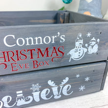Load image into Gallery viewer, Personalised Grey Christmas Eve Crate - Believe In The Magic
