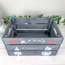 Load image into Gallery viewer, Personalised Large Grey Christmas Eve Crate

