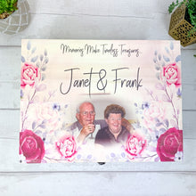 Load image into Gallery viewer, Personalised Keepsake Box With Floral Design
