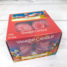 Load image into Gallery viewer, Personalised Tealight Holder with Yankee Candle® Robins Are Near Christmas gift
