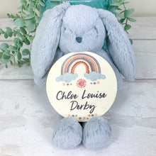 Load image into Gallery viewer, Wooden Baby Age and Milestone Discs Bundle, Boho Rainbow Theme
