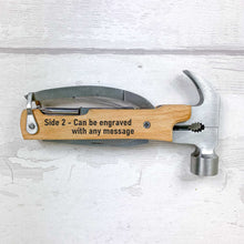 Load image into Gallery viewer, Personalised Hammer Multi Tool, DIY Gift - Hands off
