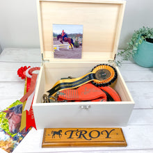 Load image into Gallery viewer, Personalised Horse or Pony Memory Keepsake Box
