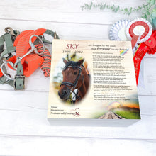 Load image into Gallery viewer, Personalised Horse Rainbow Bridge Memory Keepsake Box
