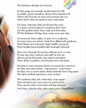 Load image into Gallery viewer, Personalised Horse Rainbow Bridge Memory Keepsake Box
