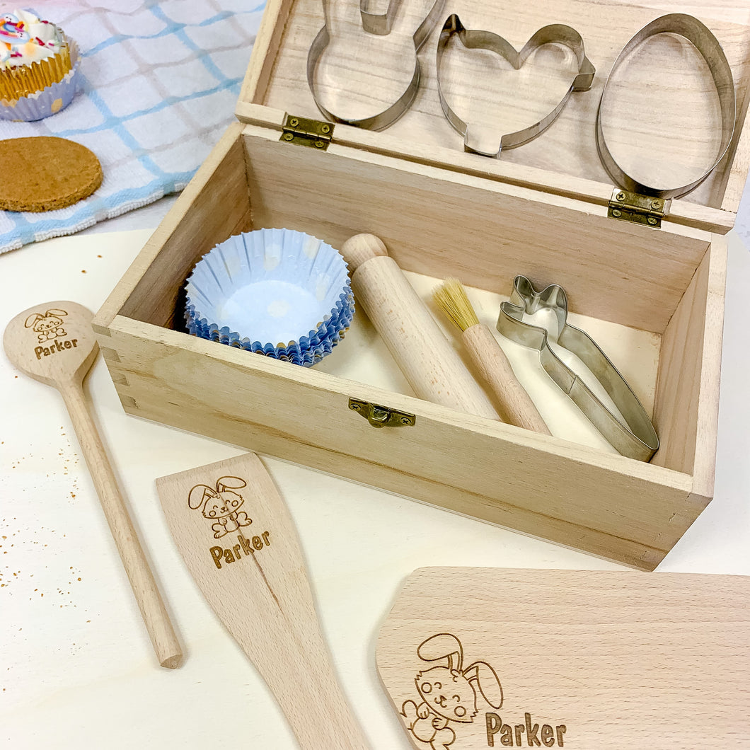 Personalised 11 Piece Children's Baking Set, Kids Easter Star Baker Set