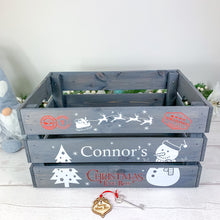 Load image into Gallery viewer, Personalised Large Grey Christmas Eve Crate
