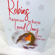 Load image into Gallery viewer, Personalised Single Tealight Holder with Yankee Candle® Robins Are Near Christmas gift
