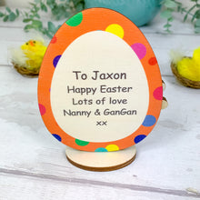 Load image into Gallery viewer, Personalised Easter Gift Card Holder, Easter Egg Money Holder.
