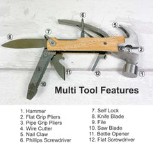 Load image into Gallery viewer, Personalised Hammer Multi Tool, DIY Gift - Your Text Here

