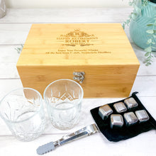 Load image into Gallery viewer, Personalised Luxury Whisky Gift Set With Accessories. Perfect Retirement Gift
