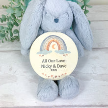 Load image into Gallery viewer, Wooden Baby Age and Milestone Discs Bundle, Boho Rainbow Theme
