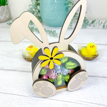 Load image into Gallery viewer, Personalised Easter Bunny Egg Holder For Chocolate Eggs &amp; Sweets. Easter Gift Box
