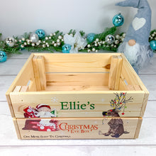 Load image into Gallery viewer, Personalised Pine Christmas Eve Crate
