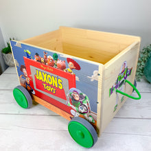 Load image into Gallery viewer, Personalised Toy Storage Cart With Wheels
