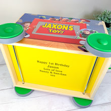 Load image into Gallery viewer, Personalised Toy Storage Cart With Wheels
