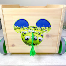 Load image into Gallery viewer, Personalised Toy Storage Cart With Wheels

