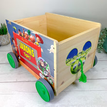 Load image into Gallery viewer, Personalised Toy Storage Cart With Wheels
