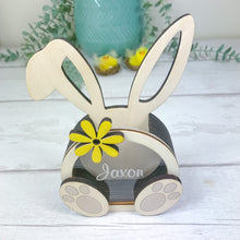 Load image into Gallery viewer, Personalised Easter Bunny Egg Holder For Chocolate Eggs &amp; Sweets. Easter Gift Box

