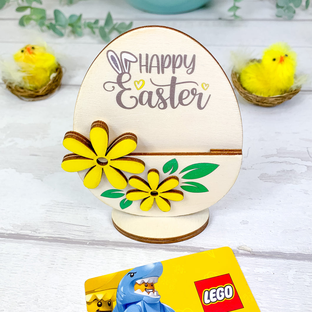 Personalised Easter Gift Card Holder, Easter Egg Money Holder.