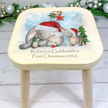 Load image into Gallery viewer, Personalised Child&#39;s Baby Elephant Stool, Christmas Gift
